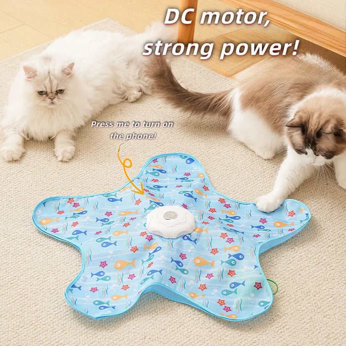 Automatic Turntable Cat Hunting Blanket Toy - Interactive Pet Game Cover for Boredom Relief