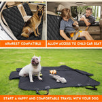 Dog Car Seat Cover - Waterproof Back Seat Protector for Pets, Non-Slip Design Fits Most Cars, SUVs, and Trucks - Black