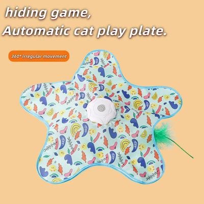Automatic Turntable Cat Hunting Blanket Toy - Interactive Pet Game Cover for Boredom Relief