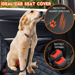 Dog Car Seat Cover - Waterproof Back Seat Protector for Pets, Non-Slip Design Fits Most Cars, SUVs, and Trucks - Black