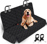 Dog Car Seat Cover - Waterproof Back Seat Protector for Pets, Non-Slip Design Fits Most Cars, SUVs, and Trucks - Black