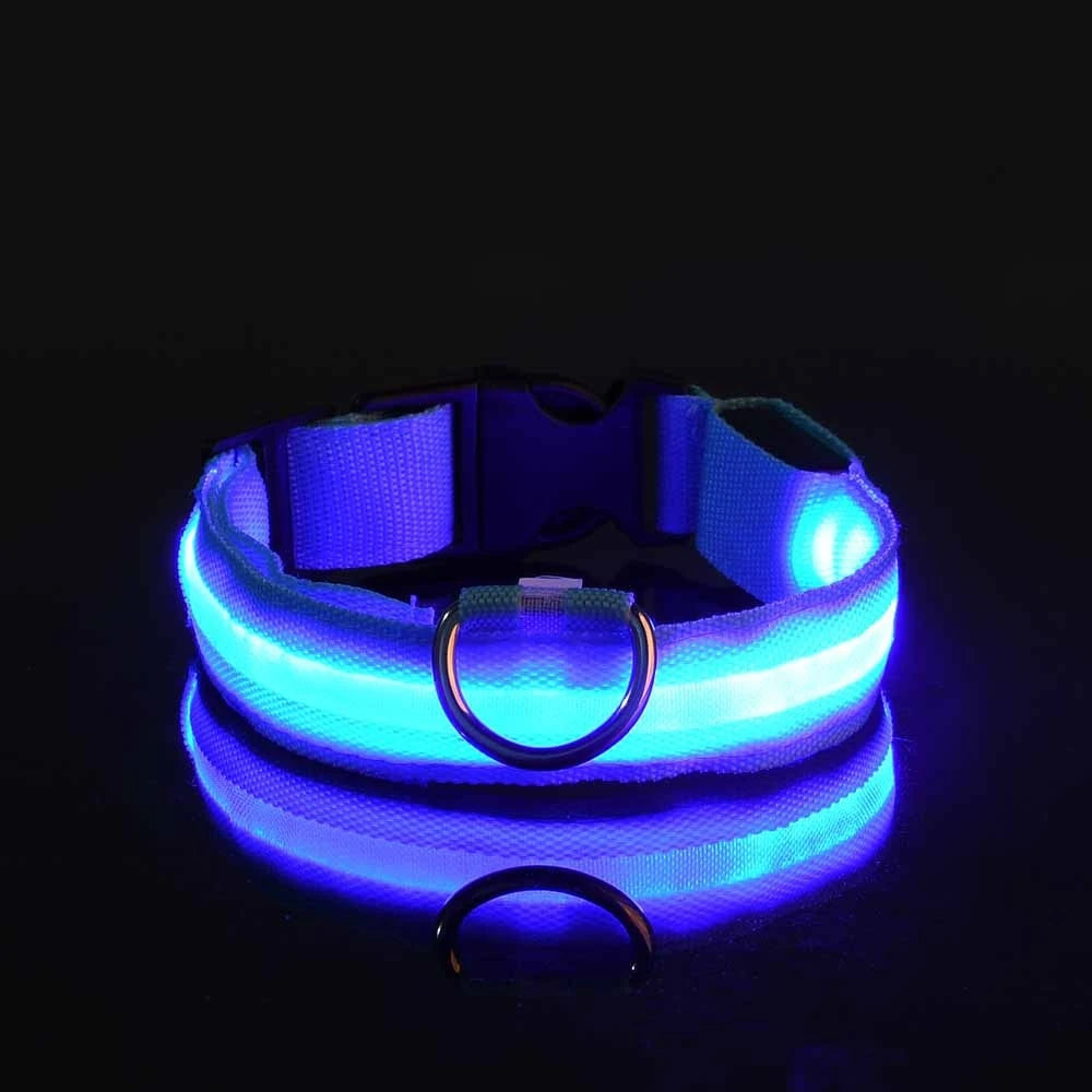 Premium LED Glow-in-the-Dark Safety Dog Leash.