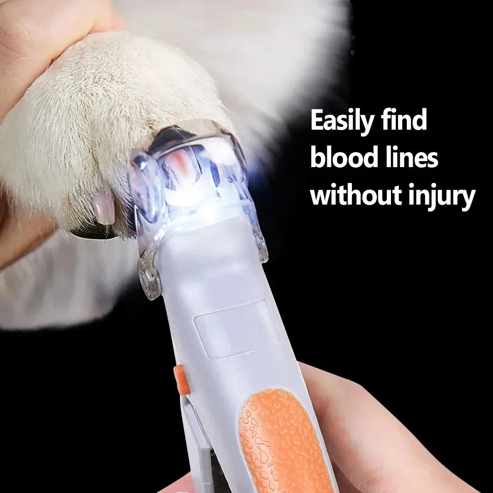 Professional Pet Nail Clipper with LED Safety Light.