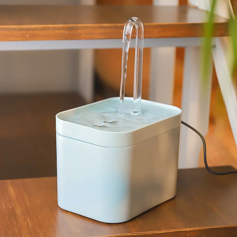 "Ultra-Quiet Automatic Pet Water Fountain | 1.5L Filtered Dispenser for Cats & Dogs"
