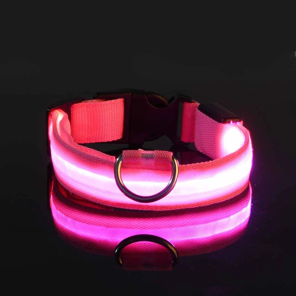 Premium LED Glow-in-the-Dark Safety Dog Leash.