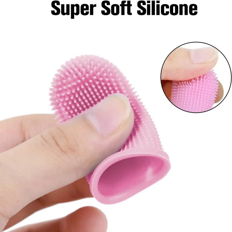 Super Soft Silicone Finger Toothbrush for Dogs & Cats.
