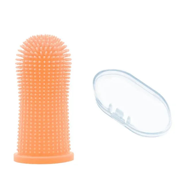 Super Soft Silicone Finger Toothbrush for Dogs & Cats.
